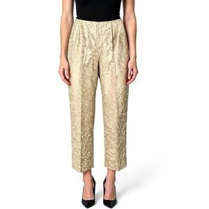 Vintage TALBOTS Petites 100% Silk Pant Sz 10 (fits 6/8) 28” High Rise Straight